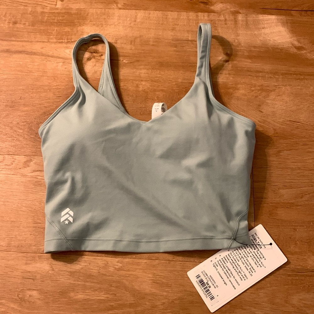 NWT Lululemon Align Tank- silver blue Barry’s